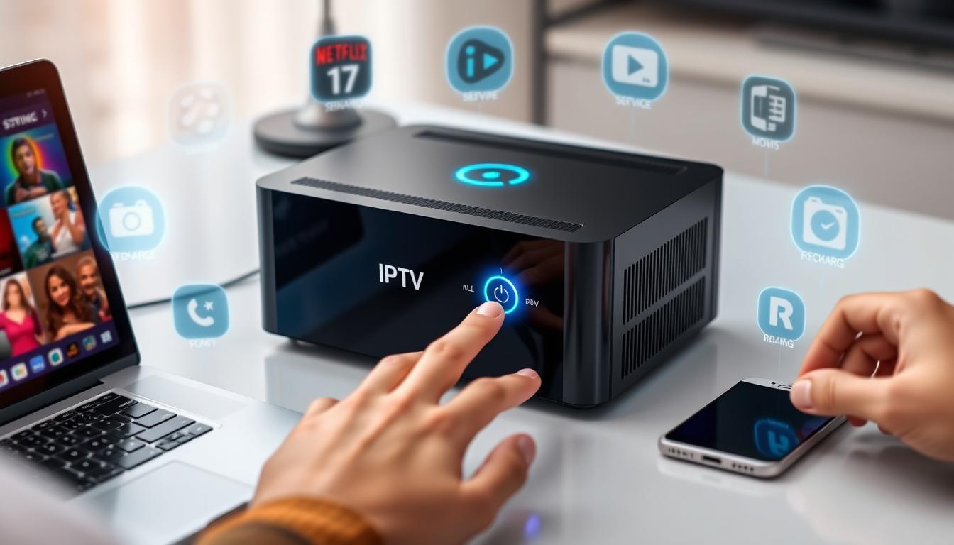 how to recharge iptv box online